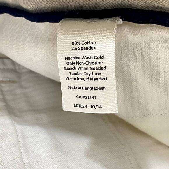 Talbots Chino Shorts Women's Size 8 Khaki Stretch Flat Front Pocket Casual - Picture 5 of 8